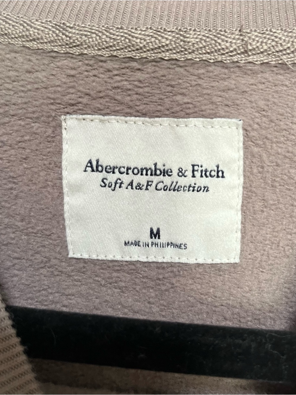 Abercrombie & Fitch Sweater Collection Crewneck Long Sleeve Cozy Warm Dusty Tan - Picture 4 of 5
